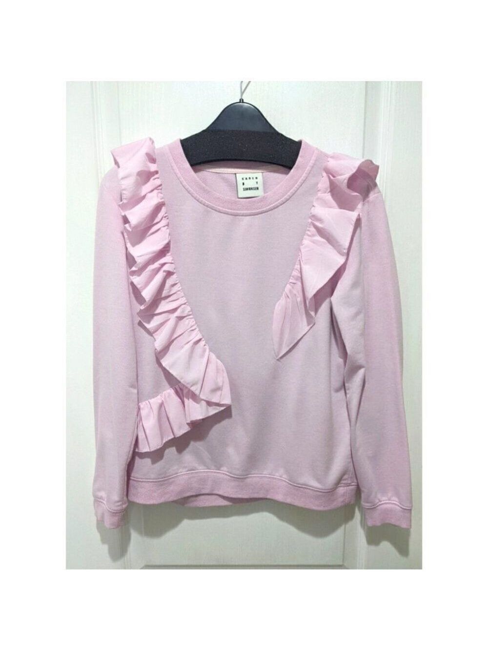 KAREN by Simonsen | Ruffle Sash Sweatshirt in Pink